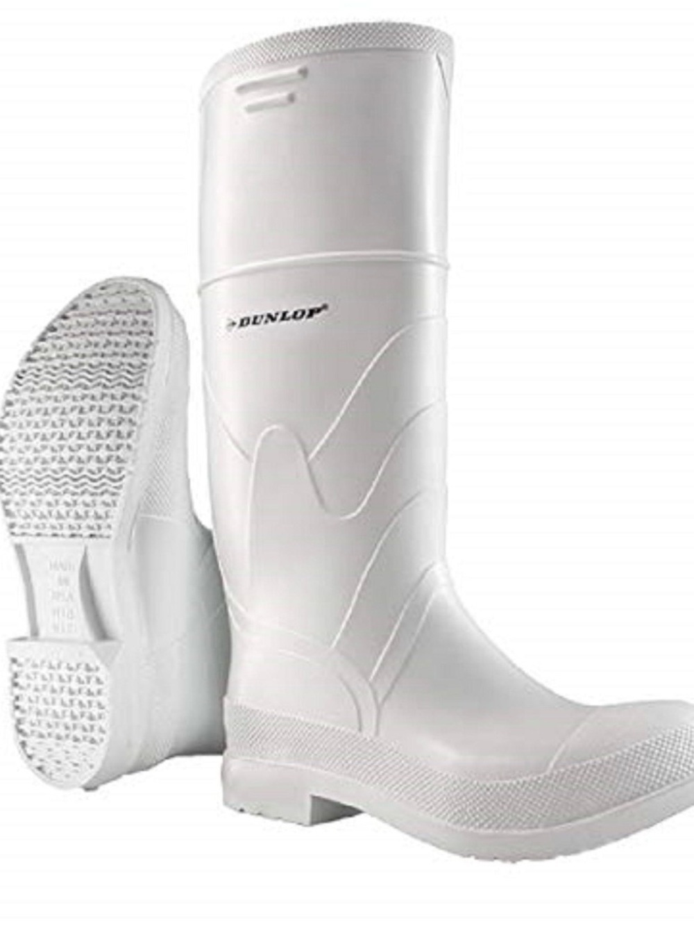 Dunlop White Waterproof Rubber Work Boots size 11 Men 13 Women’s